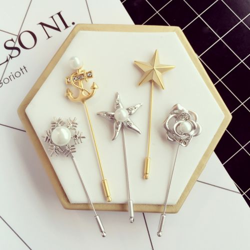 Broche femme en Alliage argent et plaqué or - Ref 1170991