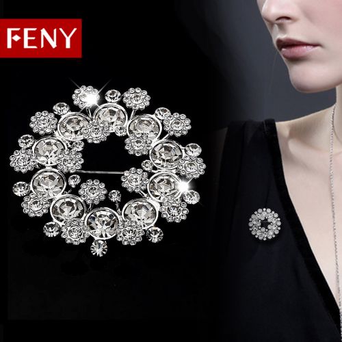 Broche femme FENY en cristal artificiel - Ref 1171028