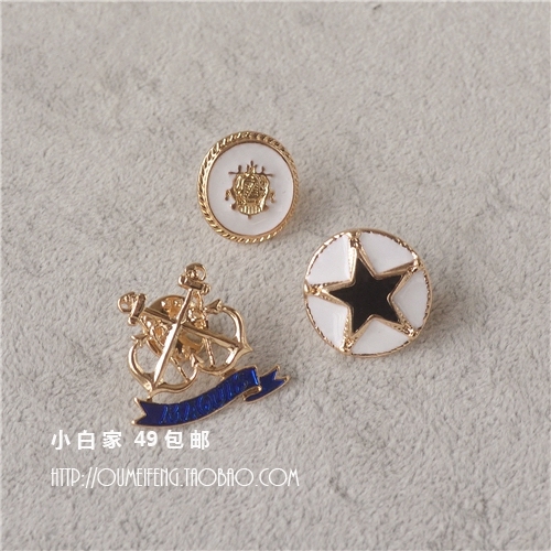Broche en Alliage argent et plaqué or - Ref 1171039