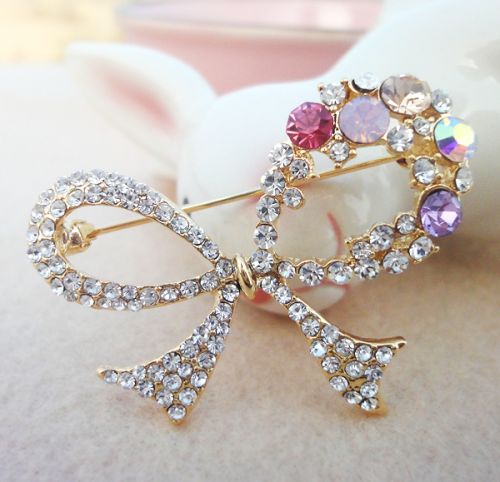 Broche femme en Alliage argent et plaqué or - Ref 1171059