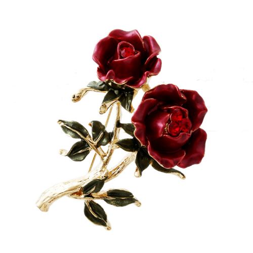 Broche femme en Alliage argent et plaqué or - Ref 1171088