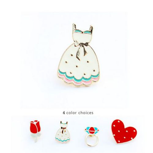 Broche femme en Alliage argent et plaqué or - Ref 1171129