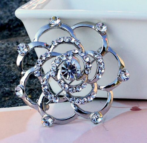 Broche femme YABEI en Alliage argent et plaqué or - Ref 1171138