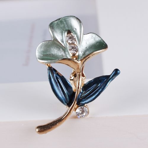 Broche femme en Alliage argent et plaqué or - Ref 1171165