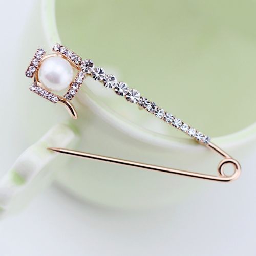 Broche Lovers en Alliage argent et plaqué or - Ref 1171180