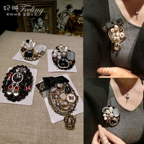 Broche femme en Alliage argent et plaqué or - Ref 1171197