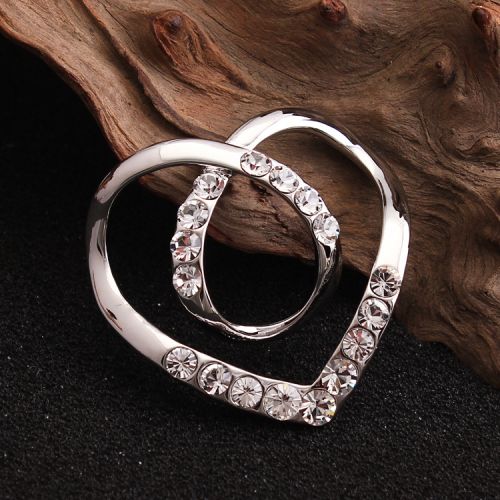 Broche femme en Alliage argent et plaqué or - Ref 1171264