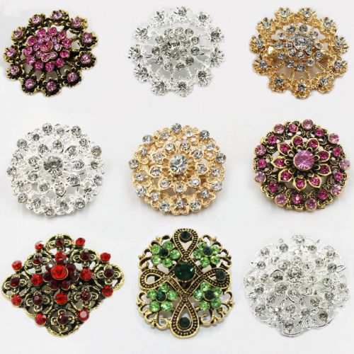 Broche femme en Alliage argent et plaqué or - Ref 1171393