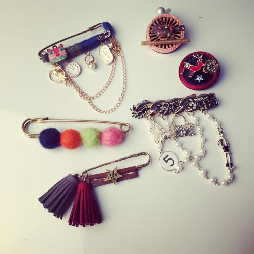 Broche femme en Alliage argent et plaqué or - Ref 1171401