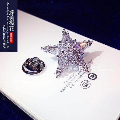 Broche femme en Zircon diamant - Ref 1171538