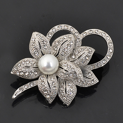 Broche femme en Alliage argent et plaqué or - Ref 1171574