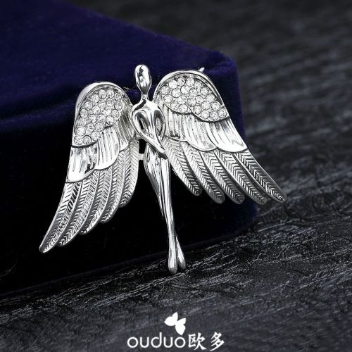 Broche Lovers en Alliage argent et plaqué or - Ref 1171658
