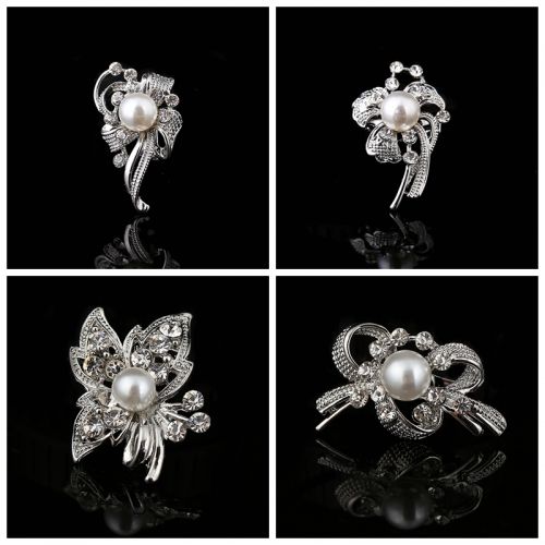 Broche femme en Alliage argent et plaqué or - Ref 1171663