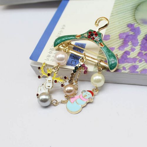 Broche femme en Alliage argent et plaqué or - Ref 1171699