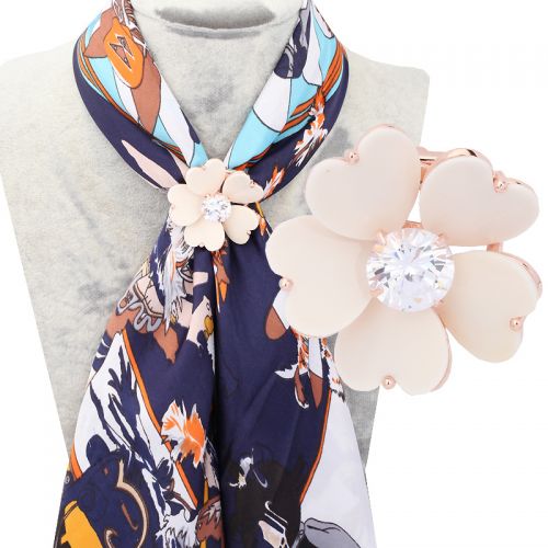 Broche femme YA BAO en Alliage argent et plaqué or - Ref 1171911