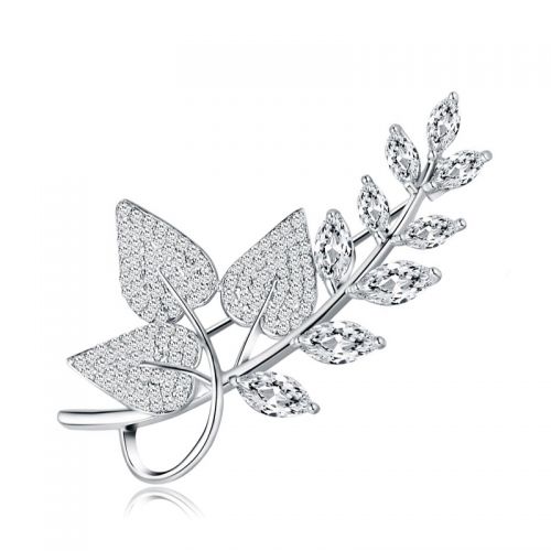 Broche femme en Alliage argent et plaqué or - Ref 1171917