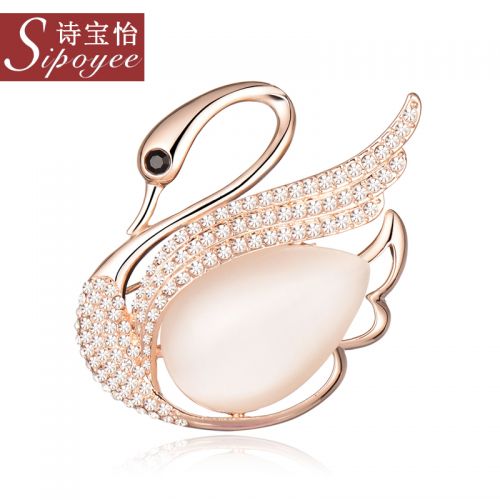 Broche femme en Alliage argent et plaqué or - Ref 1171920