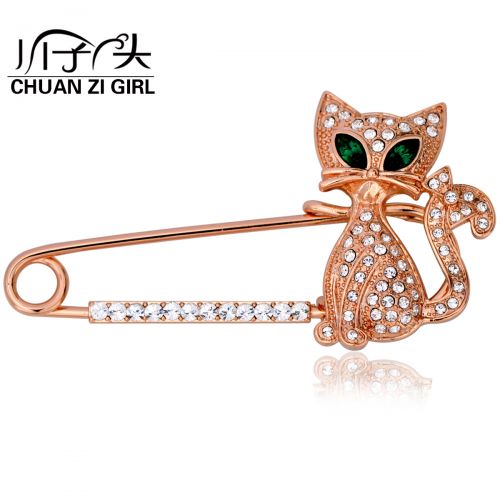 Broche femme en Alliage argent et plaqué or - Ref 1171938