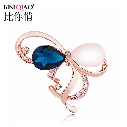 Broche femme en Alliage argent et plaqué or - Ref 1171955