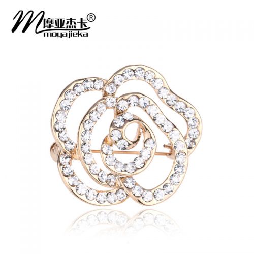 Broche femme en Alliage argent et plaqué or - Ref 1171961