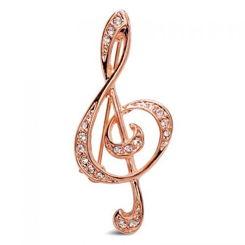 Broche Lovers en Alliage argent et plaqué or - Ref 1172014