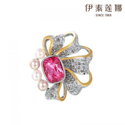 Broche femme en Alliage argent et plaqué or - Ref 1172035