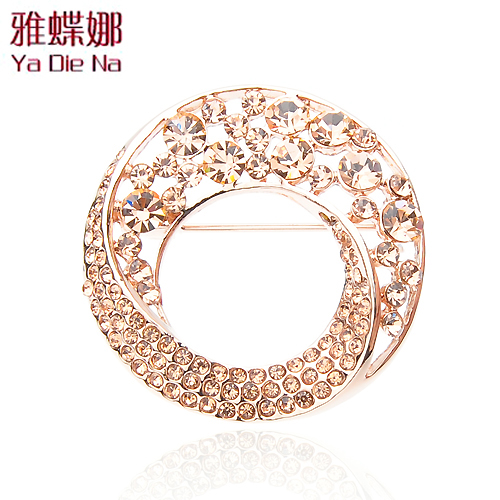 Broche femme en Alliage argent et plaqué or - Ref 1172061