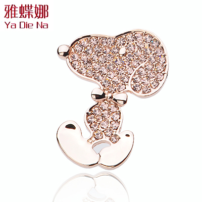 Broche femme en Alliage argent et plaqué or - Ref 1172062