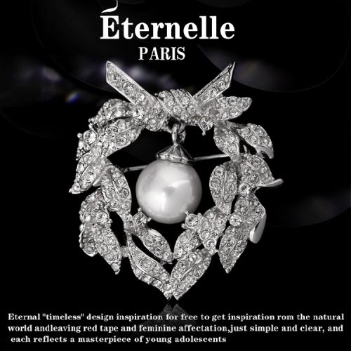Broche femme ETERNELLE en cristal autrichien - Ref 1172151