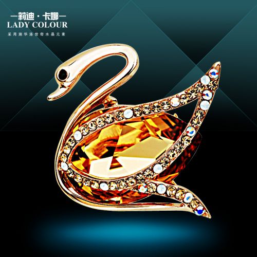 Broche femme LADY COLOUR en cristal autrichien - Ref 1172163