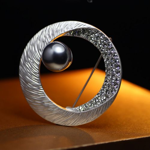 Broche femme en Alliage argent et plaqué or - Ref 1172166