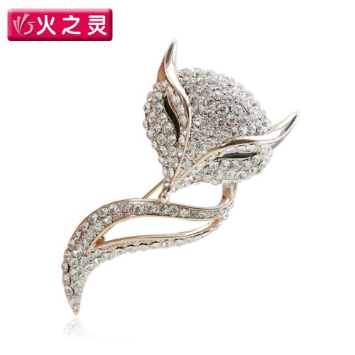 Broche femme en Alliage argent et plaqué or - Ref 1172171