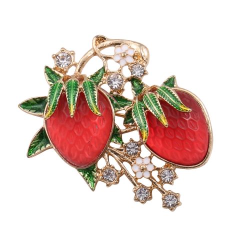 Broche femme en Alliage argent et plaqué or - Ref 1172181