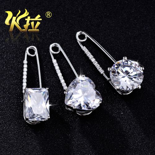 Broche femme en Zircon diamant - Ref 1172204