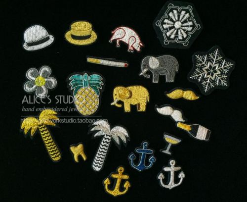 Broche Lovers ALICE'S STUDIO en Alliage argent et plaqué or - Ref 1172232