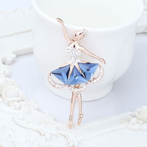 Broche femme YA BAO en Alliage argent et plaqué or - Ref 1172272