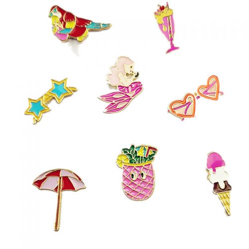 Broche femme en Alliage argent et plaqué or - Ref 1172299