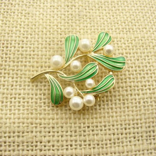 Broche femme en Alliage argent et plaqué or - Ref 1172306