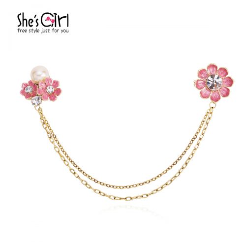 Broche femme SHES GIRL en cristal artificiel - Ref 1172373