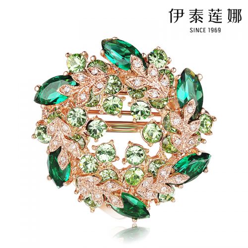 Broche femme en Alliage argent et plaqué or - Ref 1172477