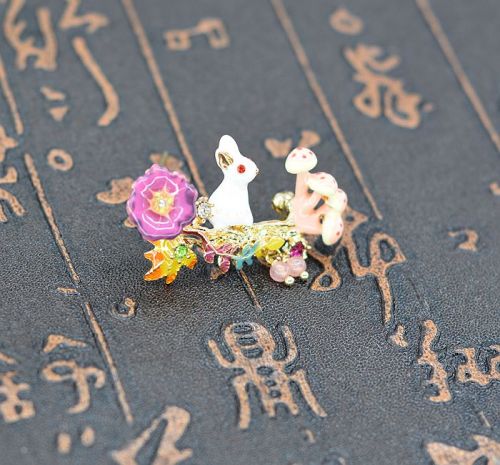 Broche femme en Alliage argent et plaqué or - Ref 1172585