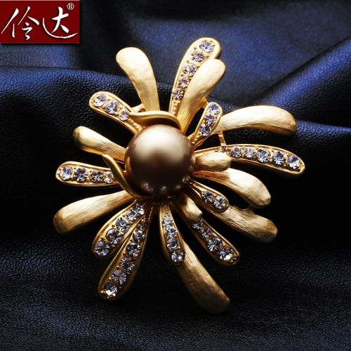 Broche femme LINGLADY en Zircon diamant - Ref 1172683