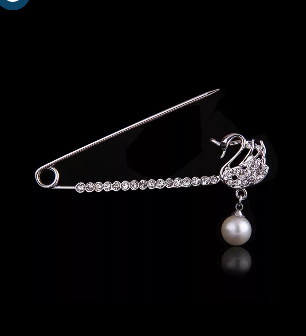 Broche femme en Alliage argent et plaqué or - Ref 1172699