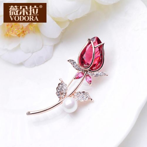 Broche femme VODORA en Zircon diamant - Ref 1172706