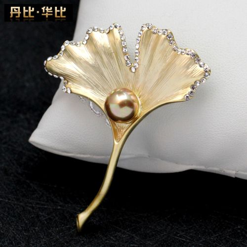 Broche femme en Alliage argent et plaqué or - Ref 1172804