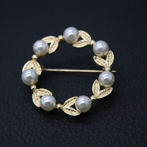 Broche femme en Alliage argent et plaqué or - Ref 1172808