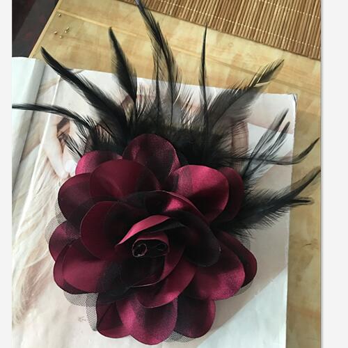 Broche Lovers en plume - Ref 1172853