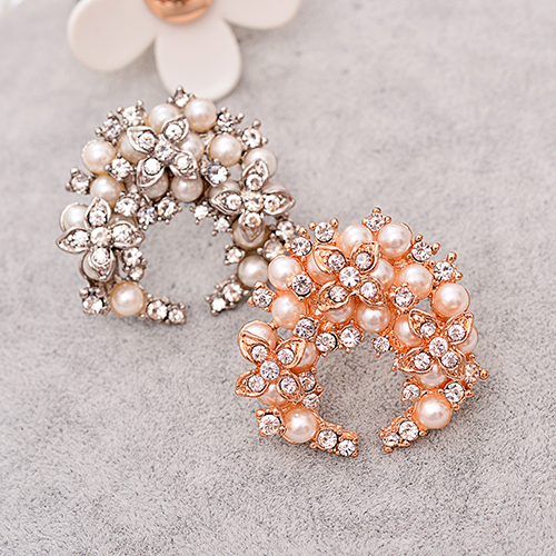 Broche femme en Alliage argent et plaqué or - Ref 1172935