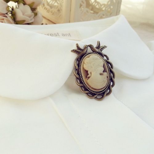 Broche femme en Alliage argent et plaqué or - Ref 1172948