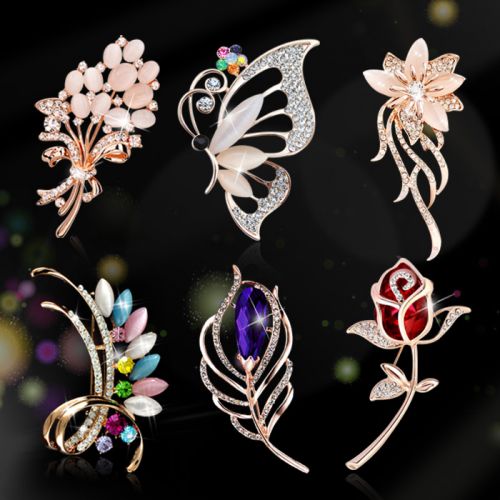 Broche femme en Alliage argent et plaqué or - Ref 1172950